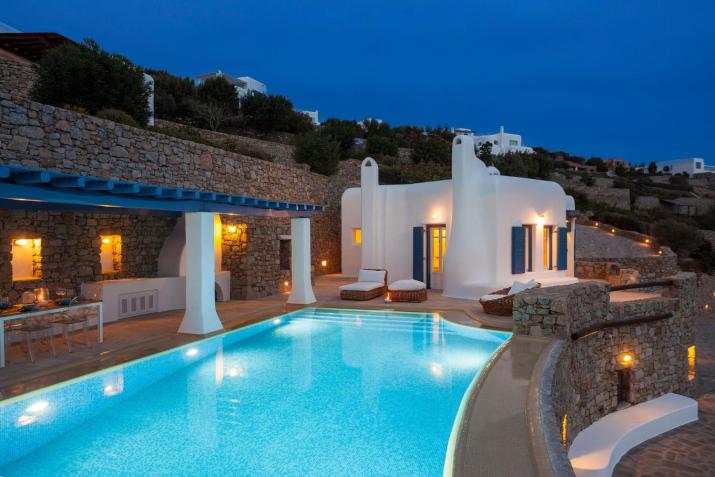 Excellent Mykonos Villa Villa Daphne 3 Bedrooms Stunning Sea Views Psarrou