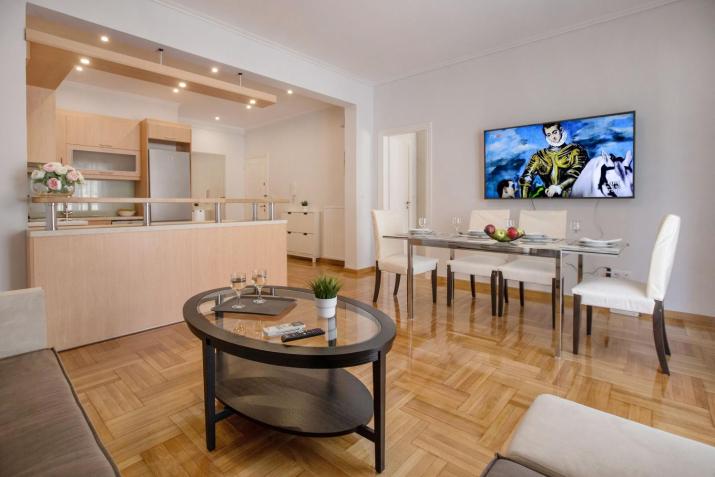 Upscale Luxury Athens Renovated Dream Home in One of the most Favorable Locations by National Gardens, Zoo & Hellenic Parliament in Syntagma and Stylish Exquisite Kolonaki neighborhood