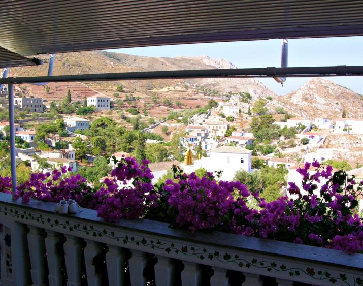 Panoramic Views Home in Hydra, Greece