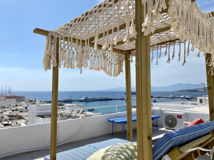 Mykonos Panorama with Private Terrace & Sea View