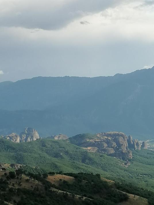 Meteora's sunset