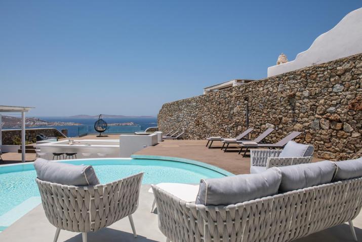 Villa in Mykonos - 6 bedroom - 1km from Mykonos Town - Infinity pool - Sunset view