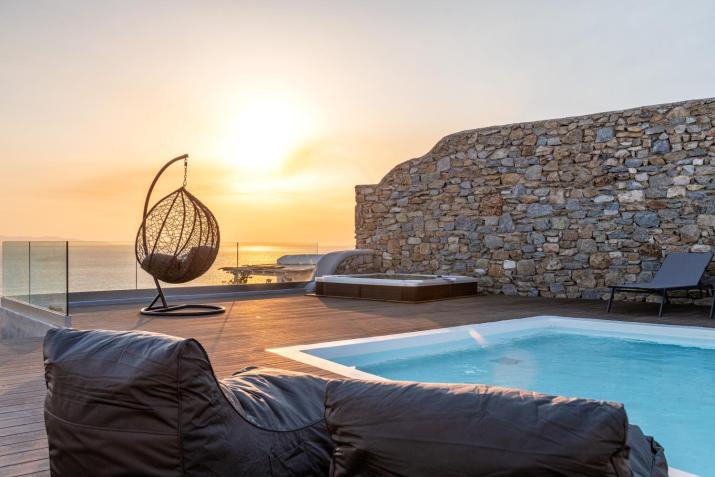 Villa in Mykonos - 6 bedroom - 1km from Mykonos Town - Infinity pool - Sunset view