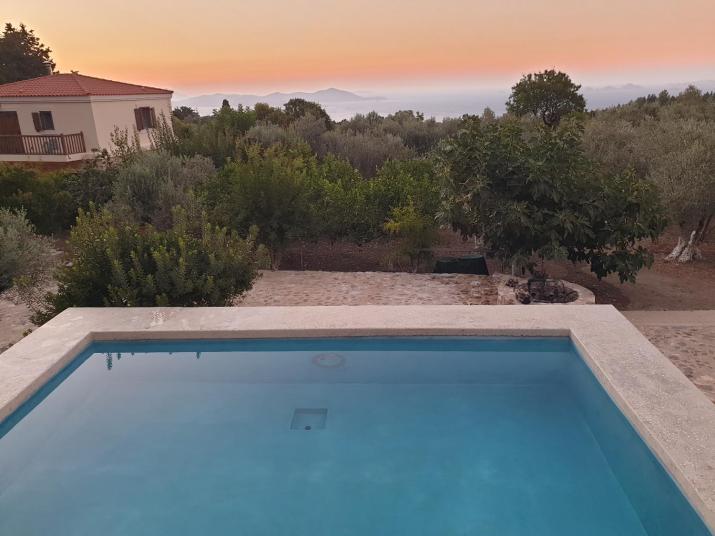 Chaihoutes stone villa into Olive farm in Zia