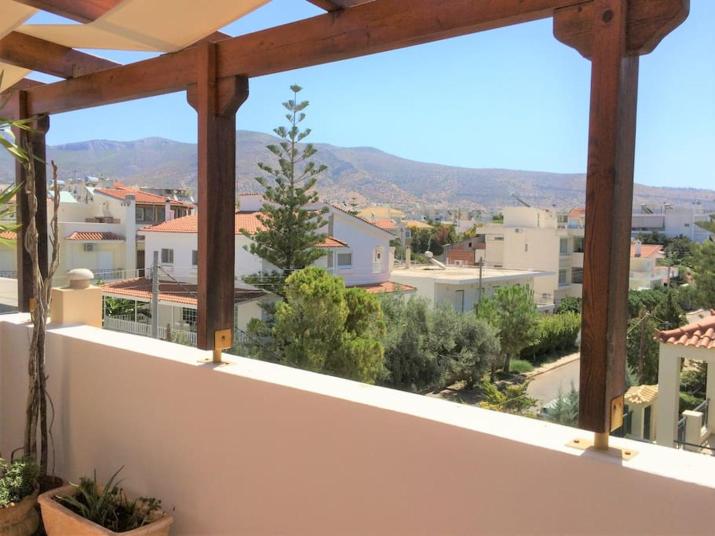 Capacious residence with view in Athens riviera.