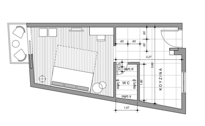 Cozy, sunbathed, 30m2 apartment