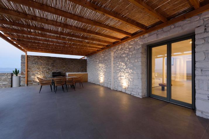 Luxury White Stone Villa Paros