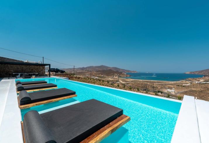 Wonderful Mykonos Villa | Villa Rohfa | 5 Bedrooms | Unique Aegean Sea Views | Private Infinity Pool | Ftelia beach