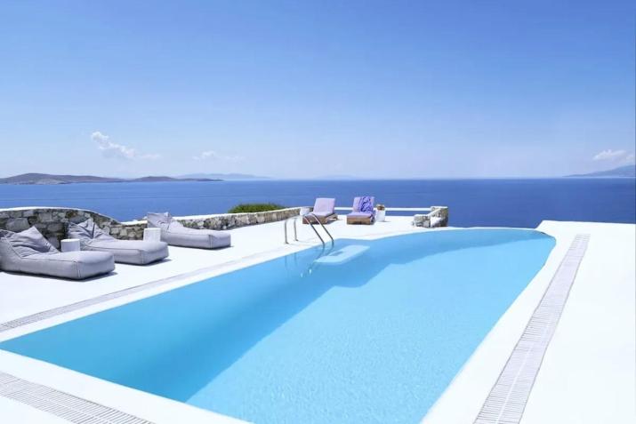 Paradisiacal Villa with Pool and Sea View in Mykonos