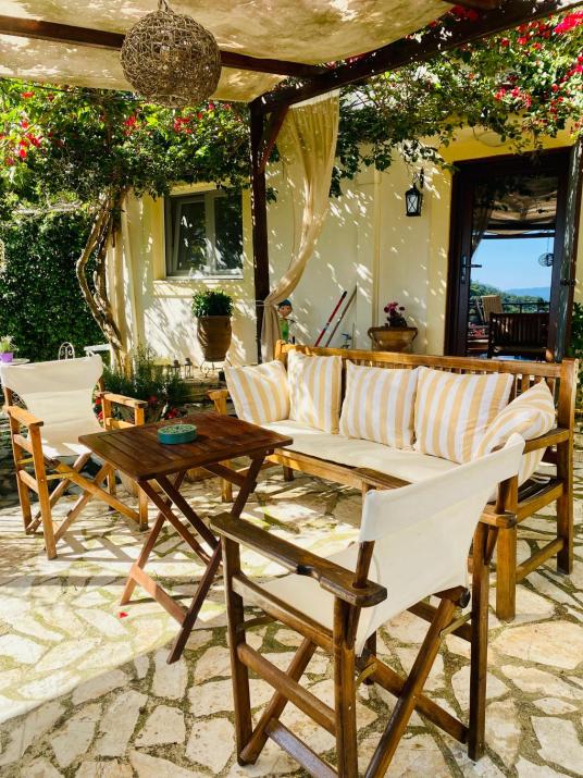 Lorantina Luxury Sea View Holiday House close to Barbati & Ipsos Beach with Starlink WiFi