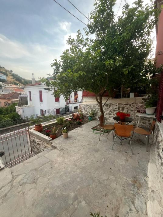 Traditional stone house in Mytilene