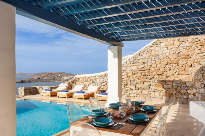 Excellent Mykonos Villa Villa Psarrou Gamma 3 Bedrooms Stunning Sea Views Psarrou