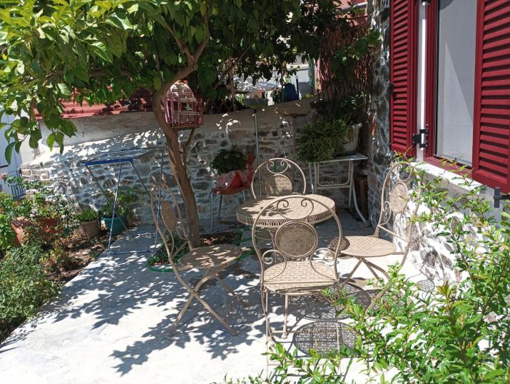 Traditional stone house in Mytilene