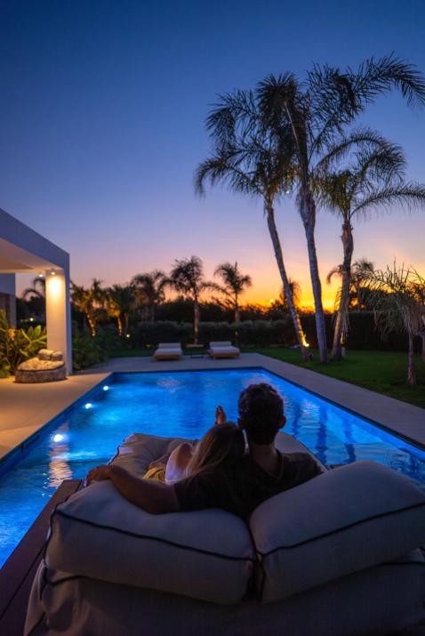 TAF Villas Beach Resort with Tesla