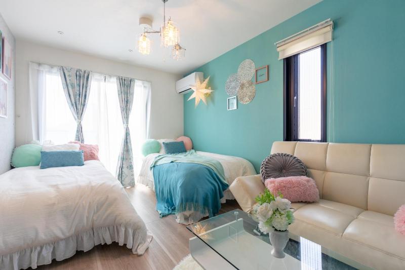 Asakusa Sky Stay Tiffany blue Room — отель с удобствами в Токио