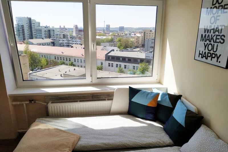 9th floor Amazing View Central Studio Apartment — отель с удобным расположением в Вильнюсе