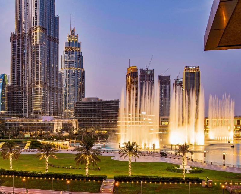 FIRST CLASS 2BR with full BURJ KHALIFA and FOUNTAIN VIEW — комфортный отель в Дубае
