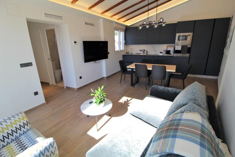 Atico loft de lujo con terraza espectacular y vista a los 2 castillos — комфортный отель в Аликанте