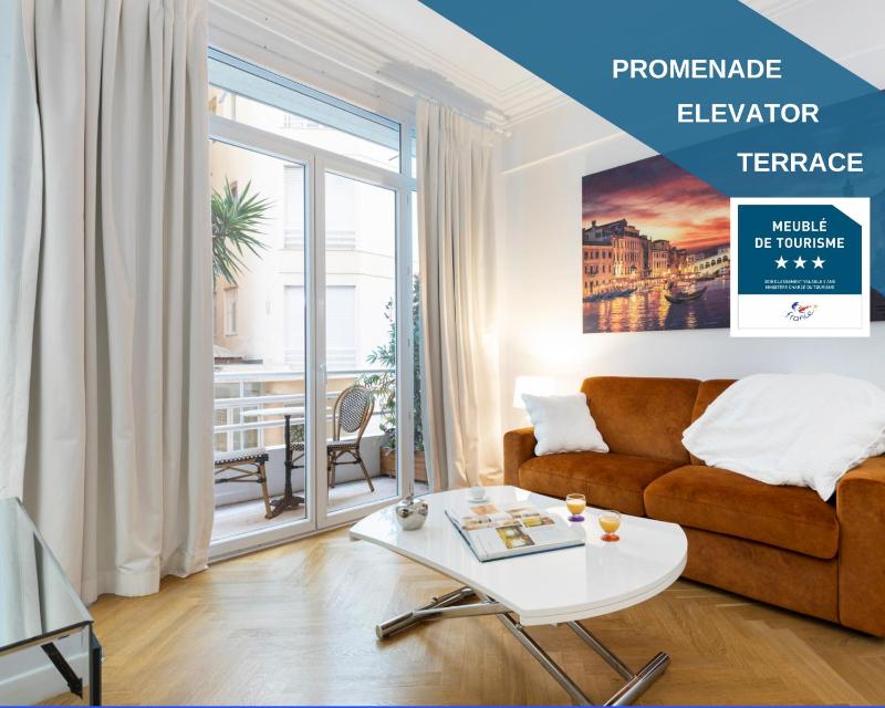 Цены на Promenade, 2pieces chic et clim avec terrasse в Николь