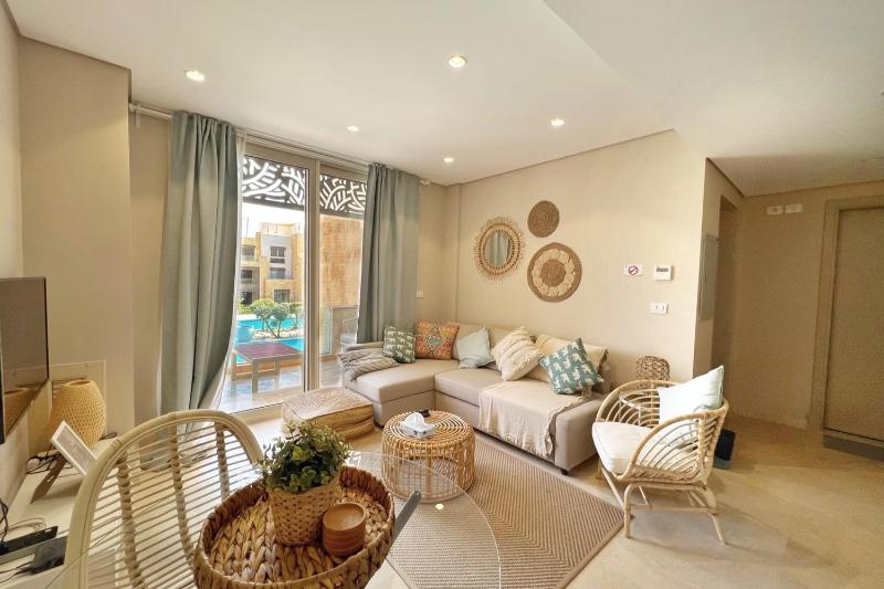 Boho Mint 1 BDR Mangroovy Pool & Sea View — отель с удобным расположением в Хургаде