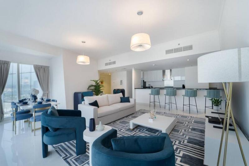 Blue dream apartment with Sea view in Dubai Marina — забронировать отель в Дубае