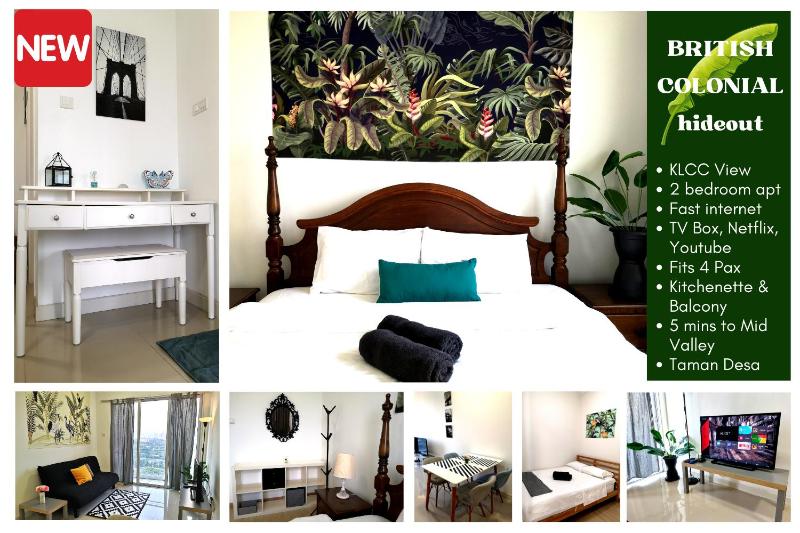 COLONIAL HIDEOUT with KL skyline view - 5 mins to Mid Valley — комфортный отель в Куала-Лумпуре