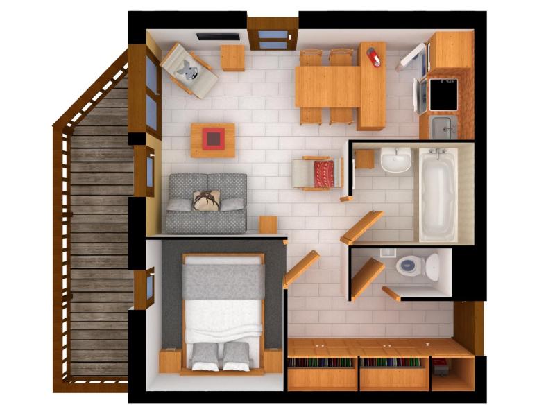 Appartement moderne pour 4 personnes a Courchevel 1650, proche des pistes - FR-1-563-49 — отзывы гостей и цены