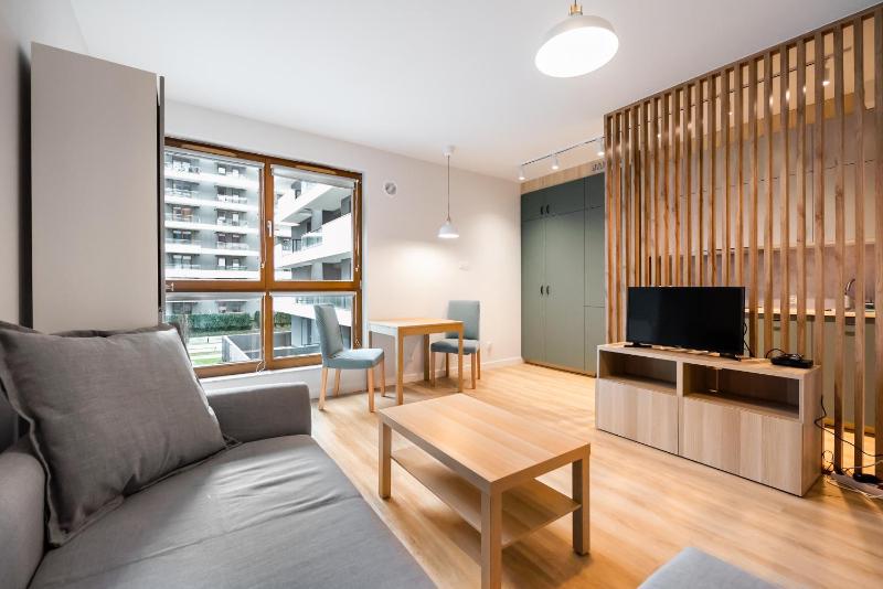 Bliska Wola Sage Green Studio — отель с удобствами в Варшаве