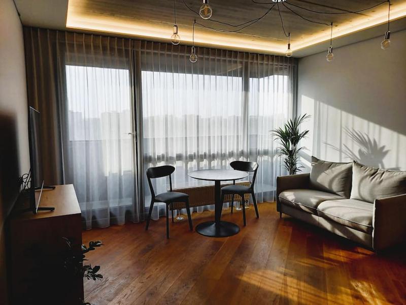Cozy apartment with underground parking — отель с удобствами в Вильнюсе