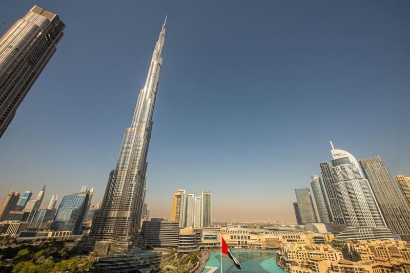 FIRST CLASS 3BR with full BURJ KHALIFA VIEW — комфортный отель в Дубае