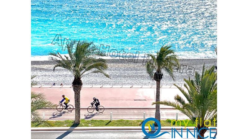 ApartHotel Riviera - Promenade des anglais - 1 Bedroom AC apartement - Amazing Sea View - Large terrasse - BALCON VAGUE BLEUE — отель с удобствами в Николь