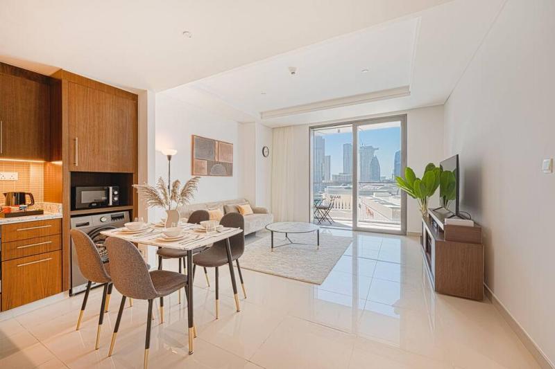 Panoramic 1BR Burj Khalifa View at Boulevard Point — комфортный отель в Дубае