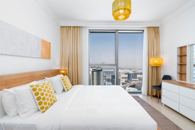 Unified Vacation Homes-1 Bed Apt with Stunning View-High floor-Free Pool Gym — комфортный отель в Дубае