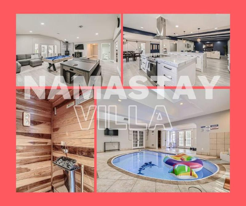 Namastay Villa 4k sqft Sauna Indoor Pool — комфортный отель в Лас Вегасе