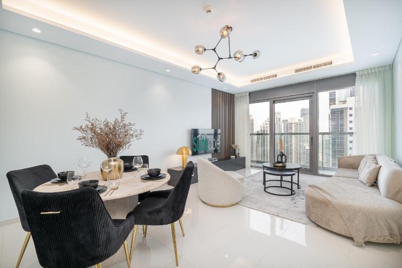 Stylish 2Bedroom w infinity pool on the 64th floor — отель с удобствами в Дубае