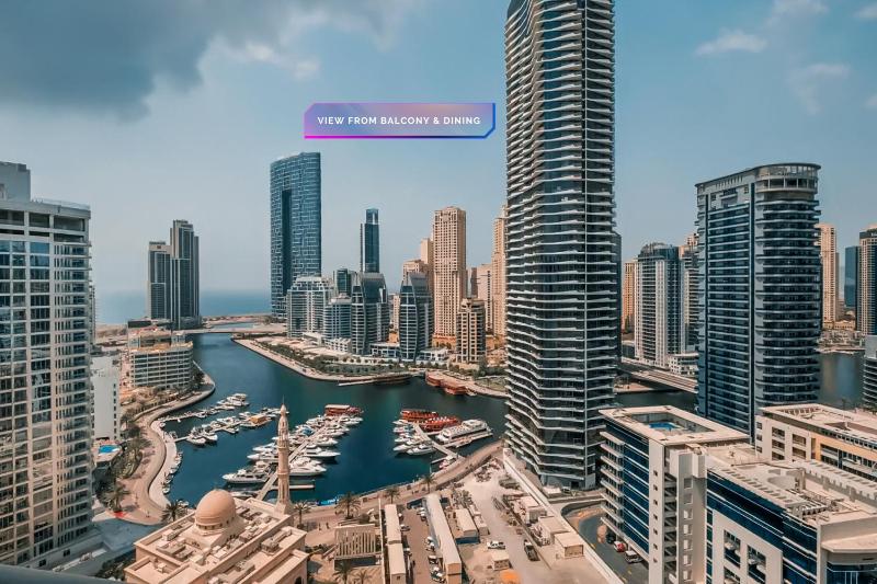 Luxurious 2 Bedroom with Best Dubai Marina View — отель с удобствами в Дубае