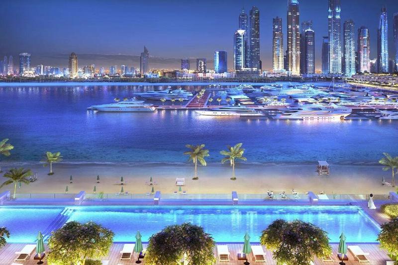 3BR Beachfront Paradise Island - Your Private Bay at Sea & Maids Room — отель в Дубае, Объединенные Арабские Эмираты