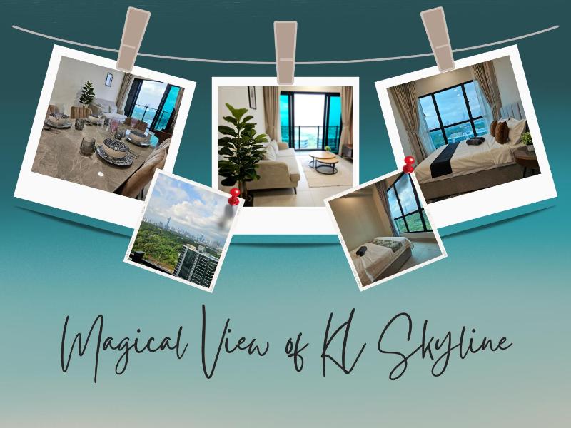 Magical View of KL Skyline - 5 mins to Mid Valley Mall — отель с удобствами в Куала-Лумпуре