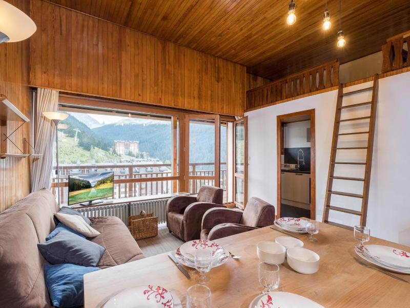 Studio lumineux avec mezzanine, terrasse ensoleillee et acces pistes au centre de Courchevel - FR-1-563-77 — отель с удобствами в Куршевеле