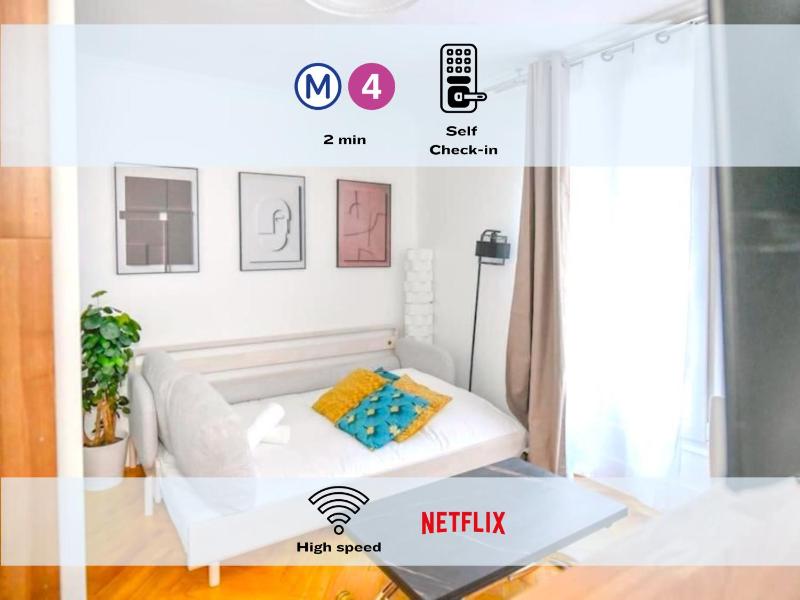 Le Refuge - Charmant Studio, Jardin Luxembourg, Montparnasse — отель в Париже, Франция