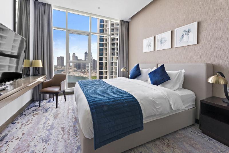 Aliving Luxurious Studio Damac Maison Prive 1615 — отель с удобствами в Дубае