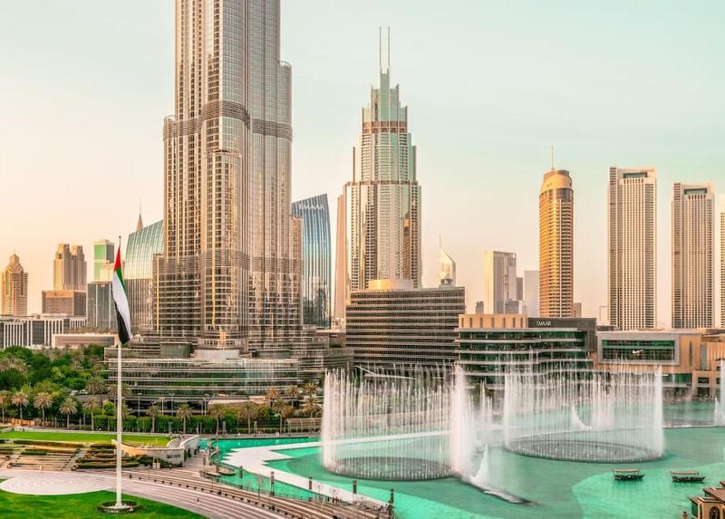 Elite Royal Apartment - Full Burj Khalifa & Fountain View - 2 Bedrooms + 1 Open Bedroom Without Partition - Magnate — комфортный отель в Дубае