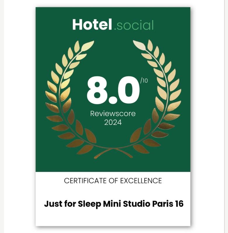 Just for sleep Mini studio Paris 16 — отель с удобствами в Париже