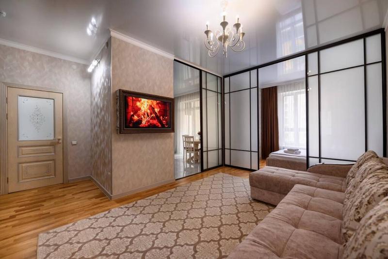 Stil'nye apartamenty v modnom meste Almaty — отель с удобствами в Алматы