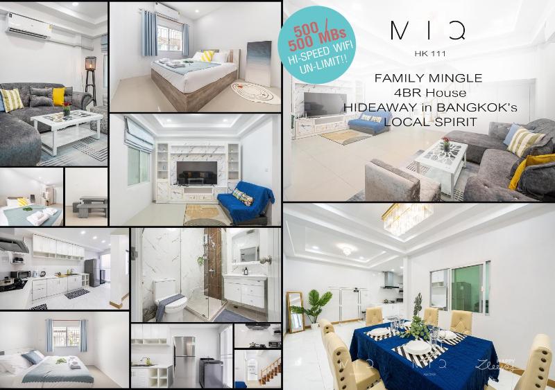 MIQ HK111-4BR Home Ratchada-Huaykwang 14PAX — комфортный отель в Бангкоке