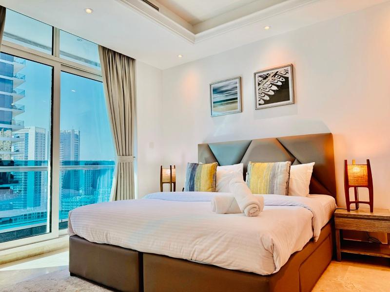 Breathtaking Marina Views 1BR at Orra Marina — отель с удобствами в Дубае