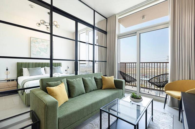 Stylish Apartment in Dubai Hills with Burj View — отель с удобным расположением в Дубае
