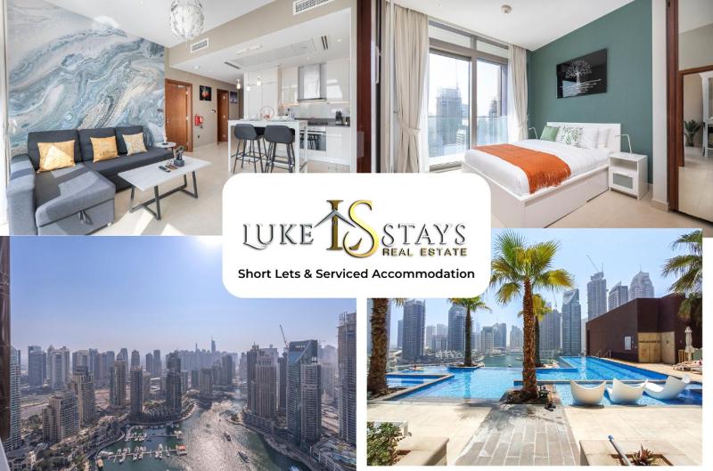 Luke Stays-The Residence at Marina Gate 2 — отель с удобствами в Дубае