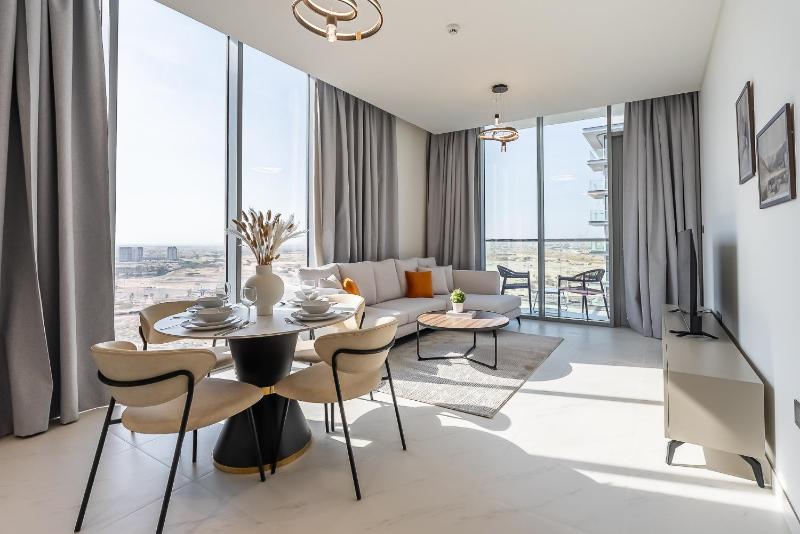 Residence 12 I District One I Lagoons — отель с удобствами в Дубае