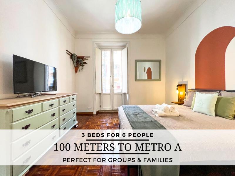 LARGE House Near the Metro A - Ideal for 6 People in the Center of Rome — комфортный отель в Риме